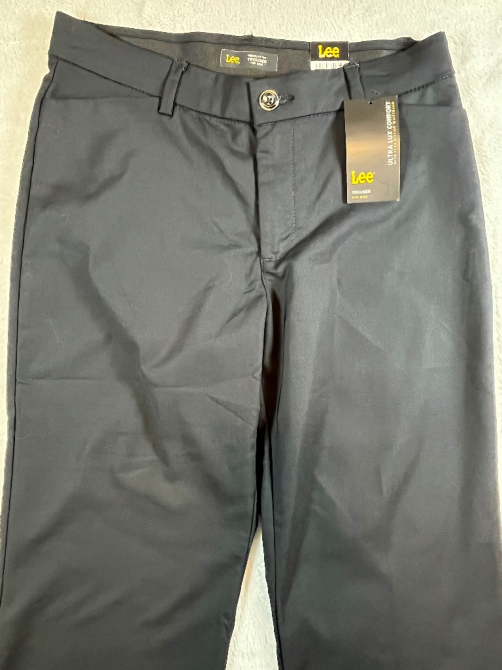 NWT Lee Regular Fit Trouser Mid Rise Flex Motion sz 10 Short Career Work Pants